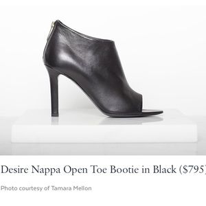 Tamara Mellon open toe bootie